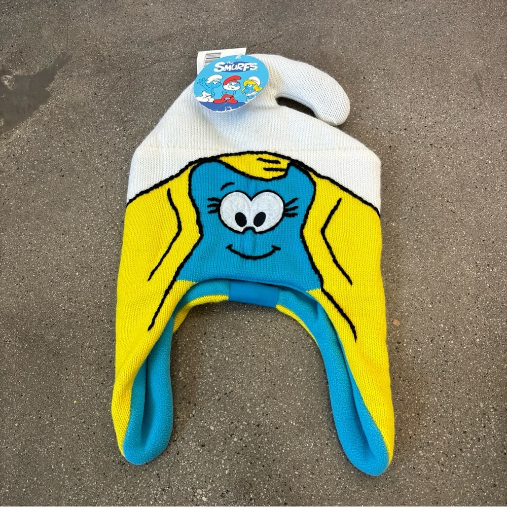 Smurfs Yellow and Blue Knit Hat